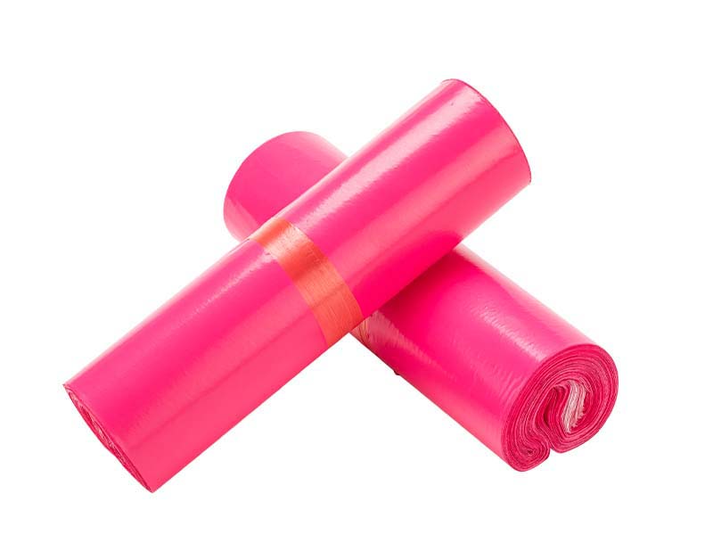 界首玫红色快递袋-02